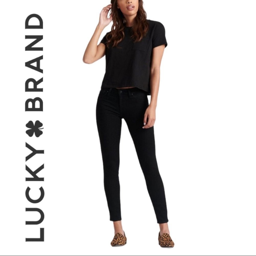 Lucky Brand Lolita Skinny Ankle Jeans Size 27 Black